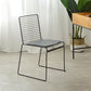 Industrial Metal Dining Room Chair Ladder Back Indoor Side Chair