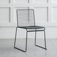 Industrial Metal Dining Room Chair Ladder Back Indoor Side Chair