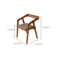 Home Indoor Dining Chair Pine Solid Wood Open Back Arm Chair