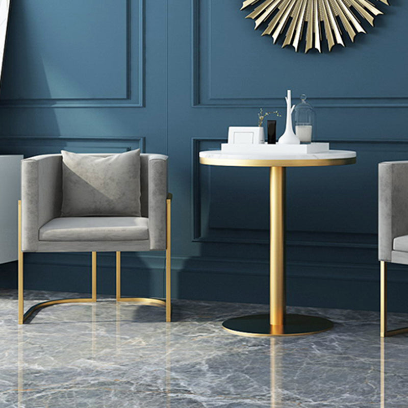 Modern Parsons Arm Chair Velvet Gold Base Dining Chair for Dining Room Clearhalo 'Dining Chairs' 'Dining Tables & Seating' 'dining_chair' 'furn' 'furn_dining_chair' 'Furniture' 'Kitchen & Dining Furniture' 6530881