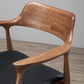 Solid Wood Side Dining Chair Open Back PU Leather Arm Chair for Home Clearhalo 'Dining Chairs' 'Dining Tables & Seating' 'dining_chair' 'furn' 'furn_dining_chair' 'Furniture' 'Kitchen & Dining Furniture' 6530904