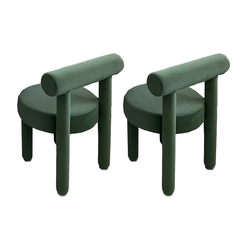 Sedia laterale imbottita sedia da pranzo sul retro per sala da pranzo