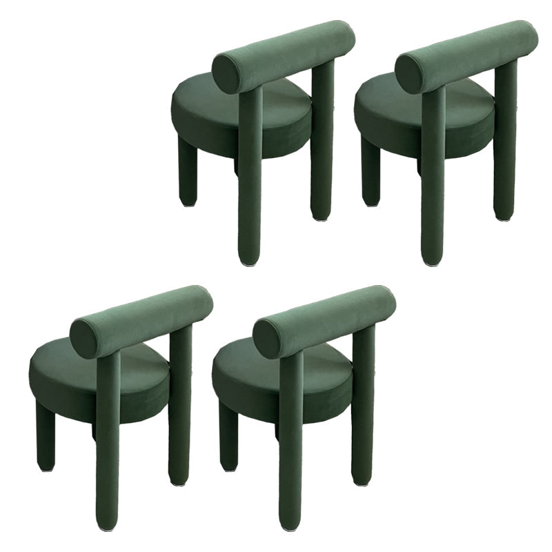 Sedia laterale imbottita sedia da pranzo sul retro per sala da pranzo