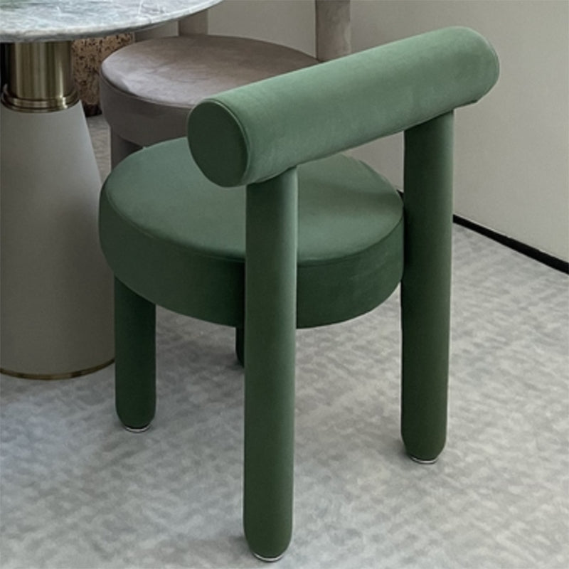 Sedia laterale imbottita sedia da pranzo sul retro per sala da pranzo