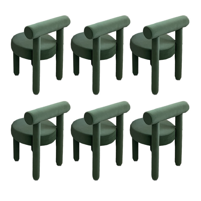 Sedia laterale imbottita sedia da pranzo sul retro per sala da pranzo