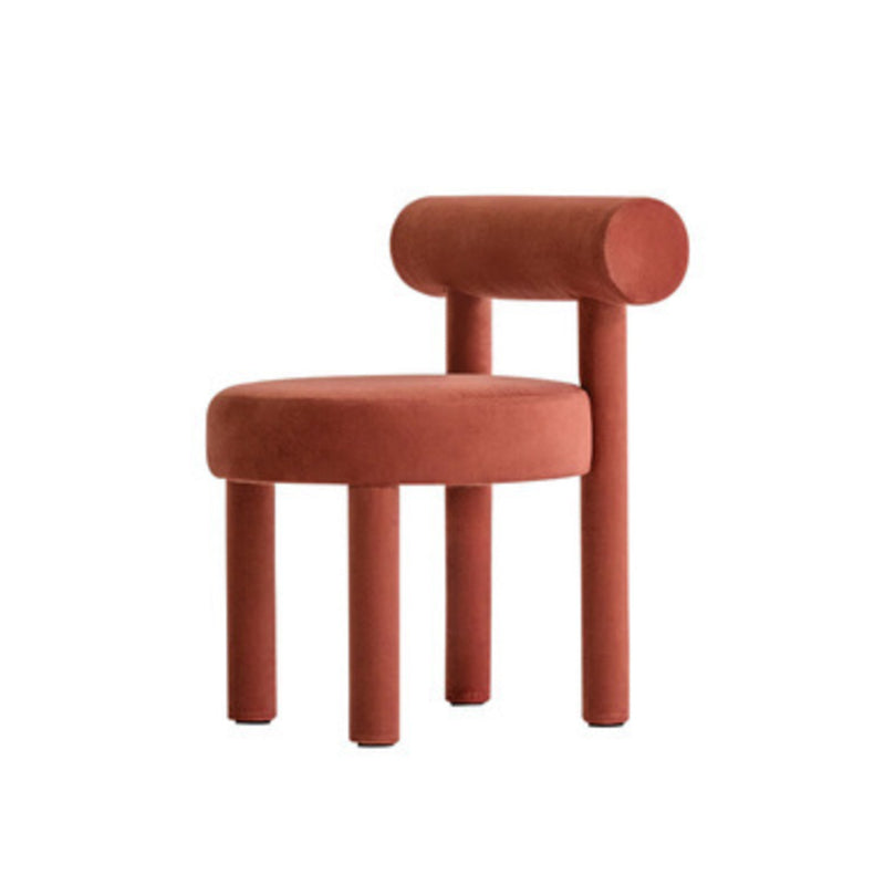 Sedia laterale imbottita sedia da pranzo sul retro per sala da pranzo