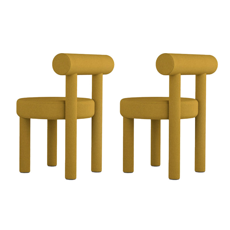 Sedia laterale imbottita sedia da pranzo sul retro per sala da pranzo