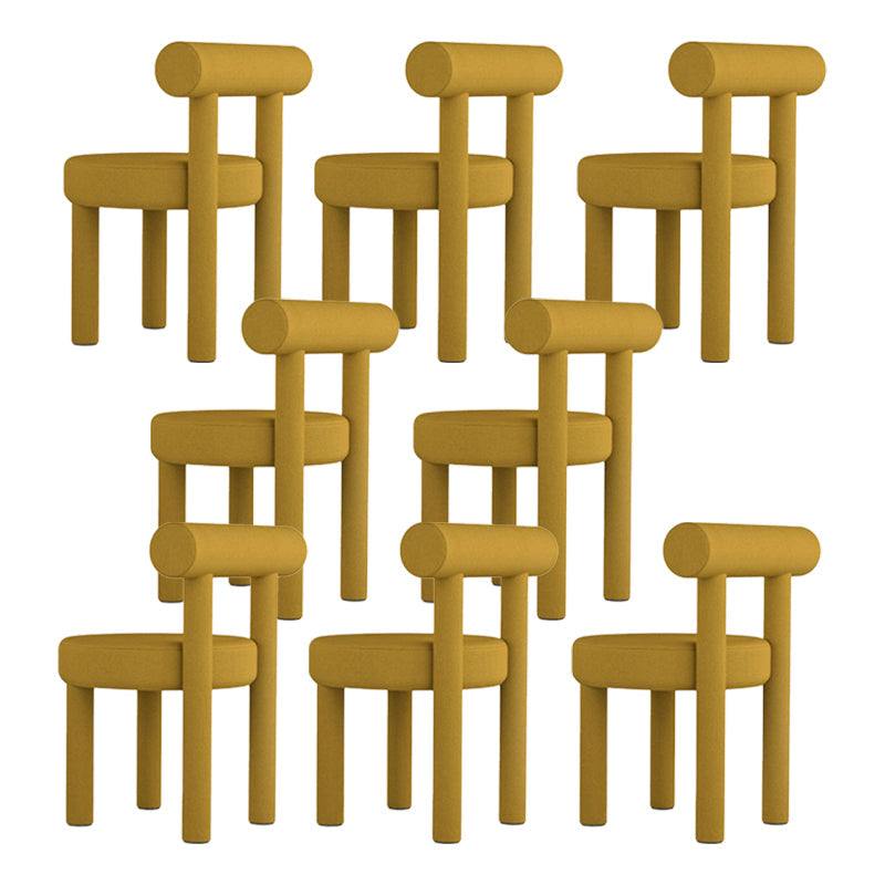 Sedia laterale imbottita sedia da pranzo sul retro per sala da pranzo