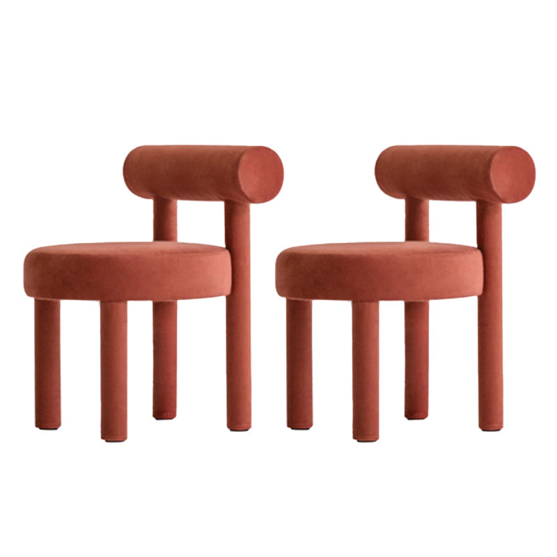 Sedia laterale imbottita sedia da pranzo sul retro per sala da pranzo