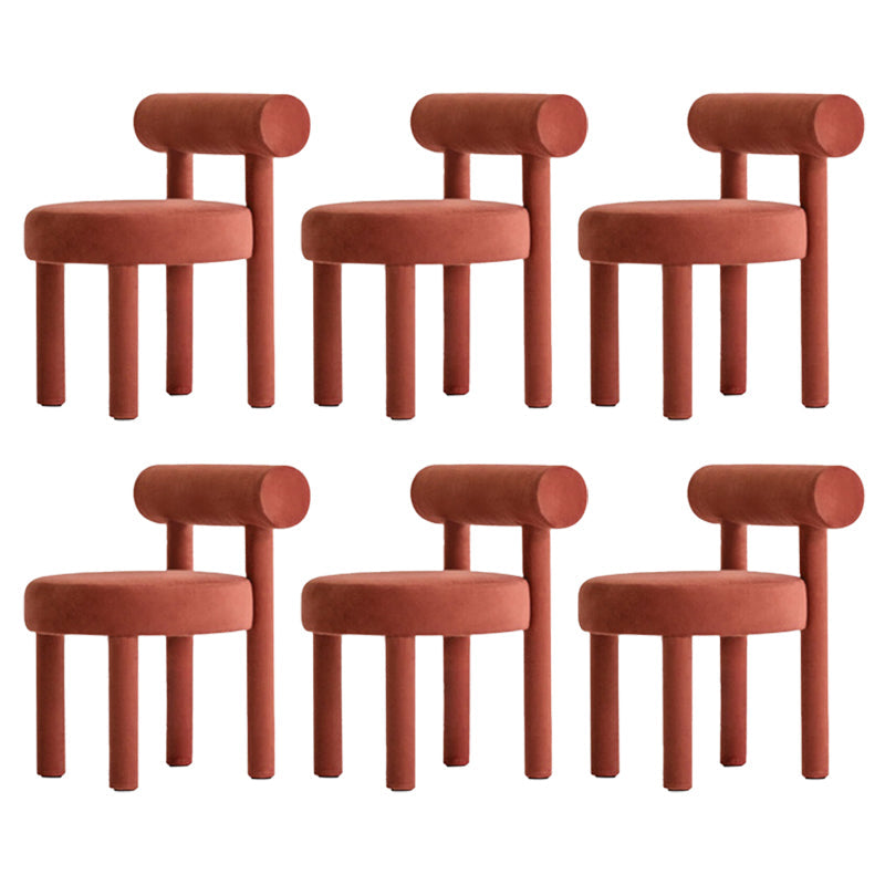 Sedia laterale imbottita sedia da pranzo sul retro per sala da pranzo