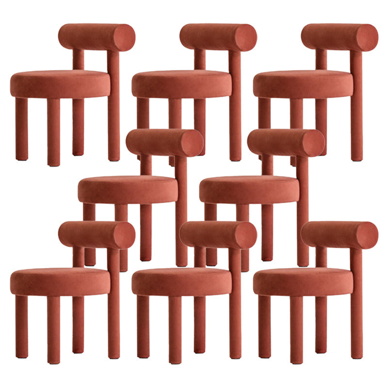 Sedia laterale imbottita sedia da pranzo sul retro per sala da pranzo