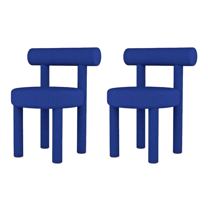 Sedia laterale imbottita sedia da pranzo sul retro per sala da pranzo