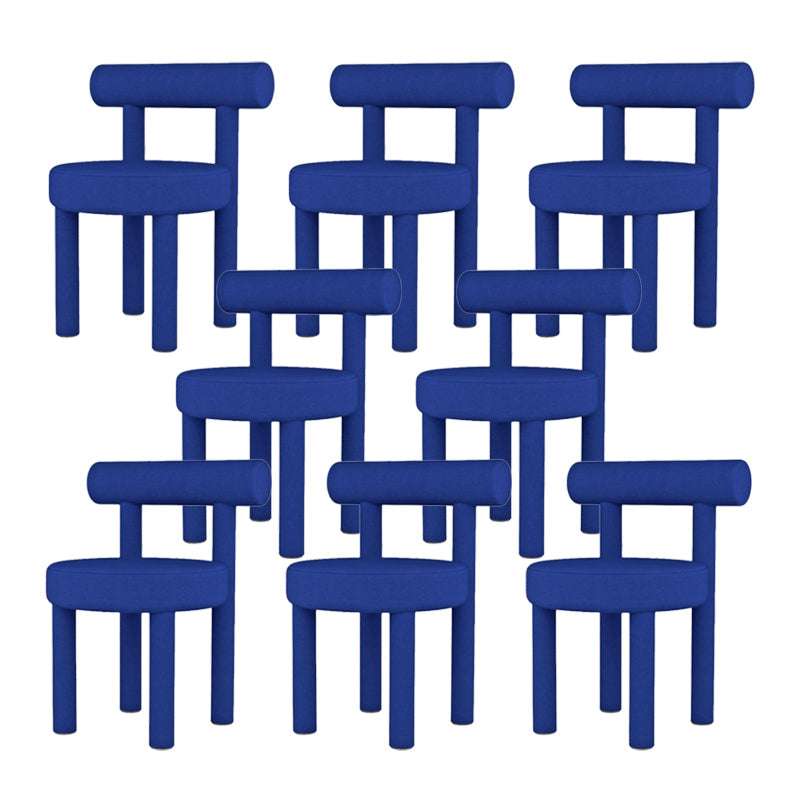 Sedia laterale imbottita sedia da pranzo sul retro per sala da pranzo