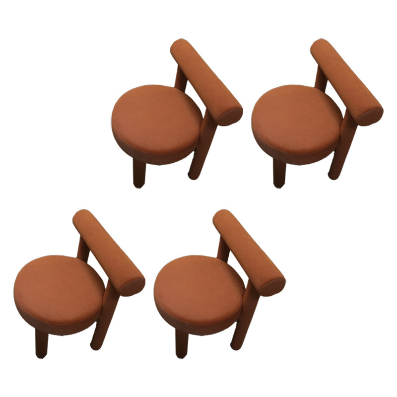 Sedia laterale imbottita sedia da pranzo sul retro per sala da pranzo