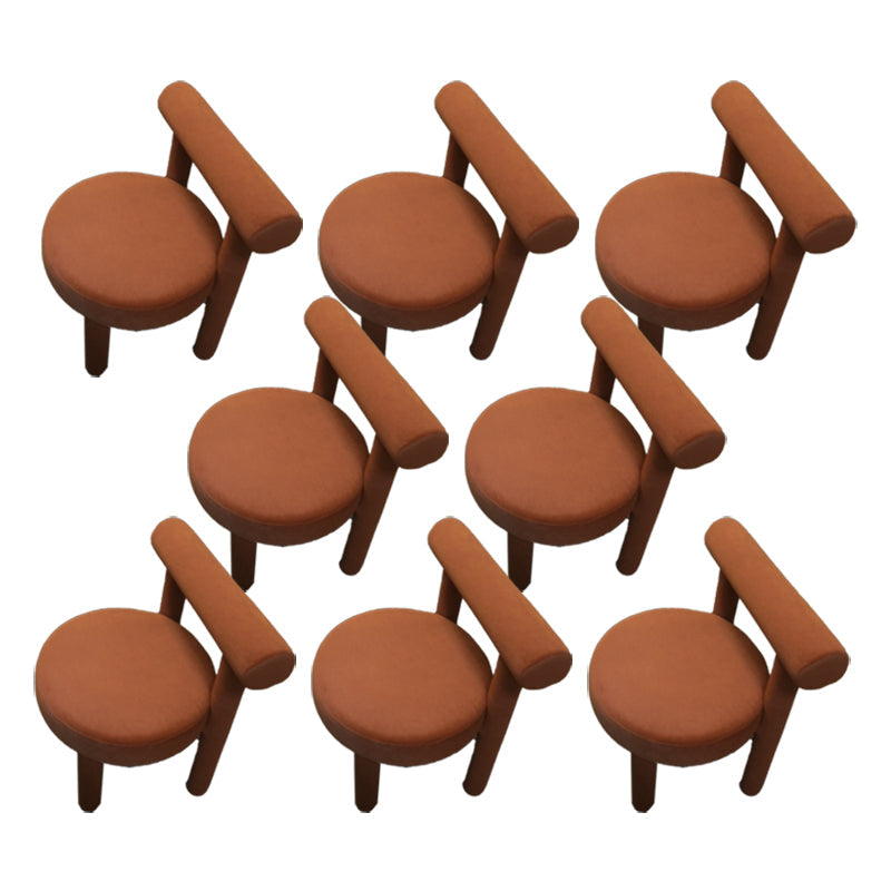 Sedia laterale imbottita sedia da pranzo sul retro per sala da pranzo