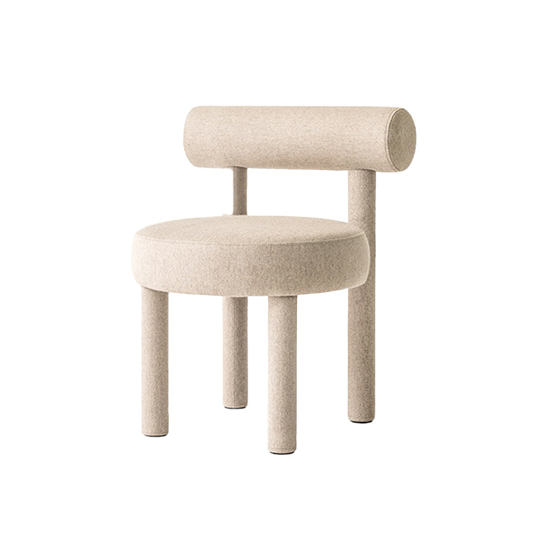 Sedia laterale imbottita sedia da pranzo sul retro per sala da pranzo