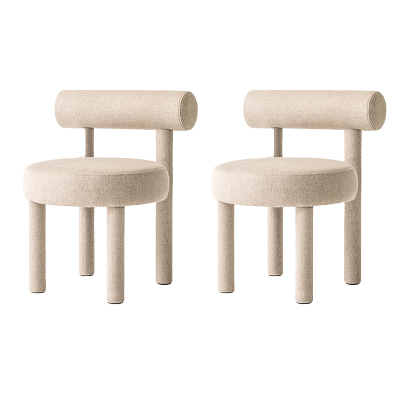 Sedia laterale imbottita sedia da pranzo sul retro per sala da pranzo