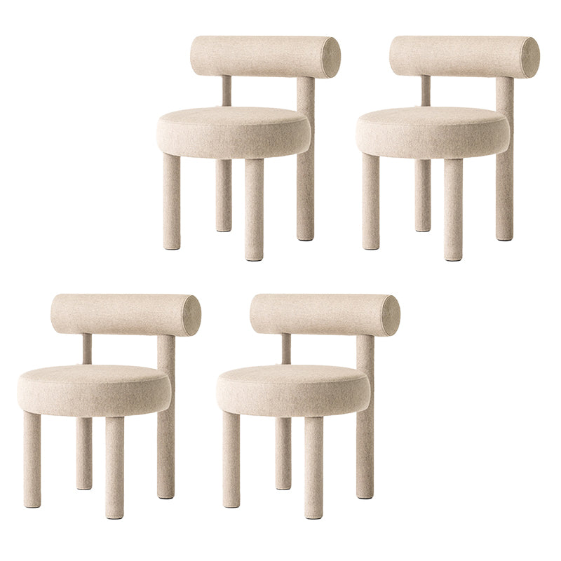 Sedia laterale imbottita sedia da pranzo sul retro per sala da pranzo