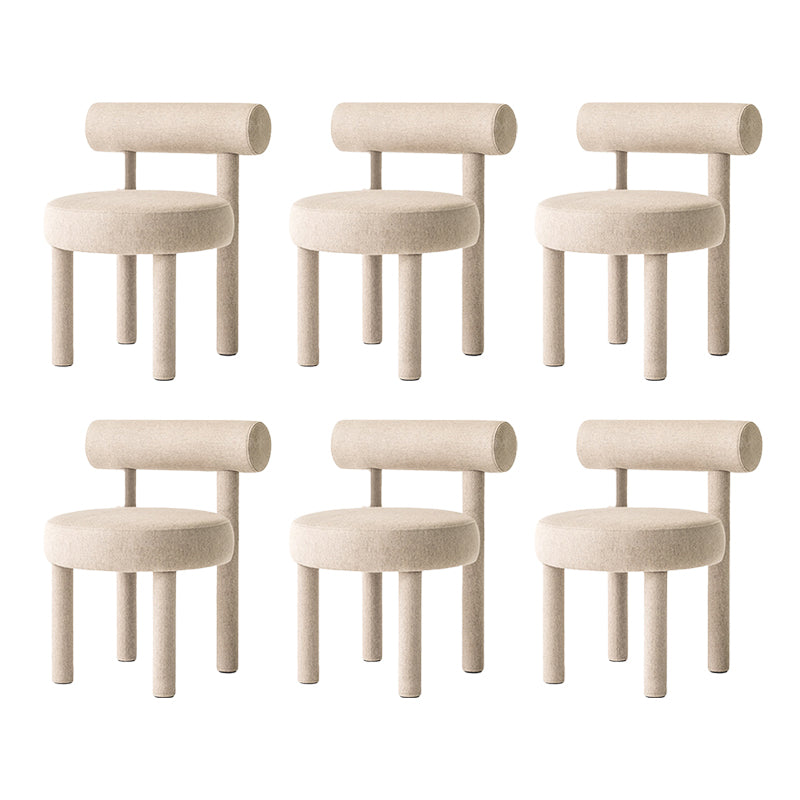 Sedia laterale imbottita sedia da pranzo sul retro per sala da pranzo