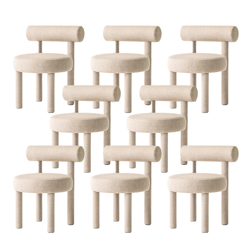 Sedia laterale imbottita sedia da pranzo sul retro per sala da pranzo