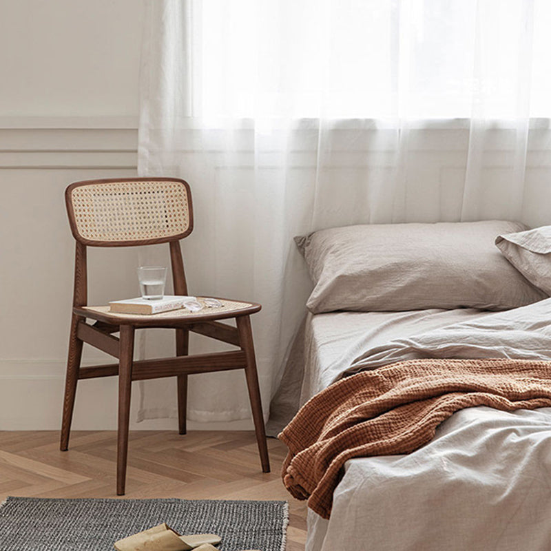 Chaise latéral moderne chaise de salle à manger sans bras massif pour usage domestique