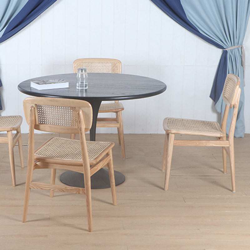 Chaise latéral moderne chaise de salle à manger sans bras massif pour usage domestique