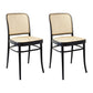 Modern Style Chair Solid Wood Open Back Dining Chair for Home Black 2 Piece Set Clearhalo 'Dining Chairs' 'Dining Tables & Seating' 'dining_chair' 'furn' 'furn_dining_chair' 'Furniture' 'Kitchen & Dining Furniture' 6531075