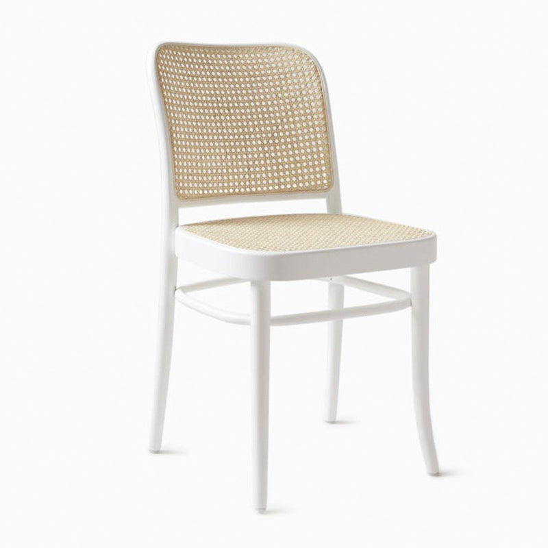 Modern Style Chair Solid Wood Open Back Dining Chair for Home White 1 Piece Clearhalo 'Dining Chairs' 'Dining Tables & Seating' 'dining_chair' 'furn' 'furn_dining_chair' 'Furniture' 'Kitchen & Dining Furniture' 6531091