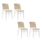 Modern Style Chair Solid Wood Open Back Dining Chair for Home White 4 Piece Set Clearhalo 'Dining Chairs' 'Dining Tables & Seating' 'dining_chair' 'furn' 'furn_dining_chair' 'Furniture' 'Kitchen & Dining Furniture' 6531092