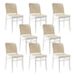 Modern Style Chair Solid Wood Open Back Dining Chair for Home White 8 Piece Set Clearhalo 'Dining Chairs' 'Dining Tables & Seating' 'dining_chair' 'furn' 'furn_dining_chair' 'Furniture' 'Kitchen & Dining Furniture' 6531096