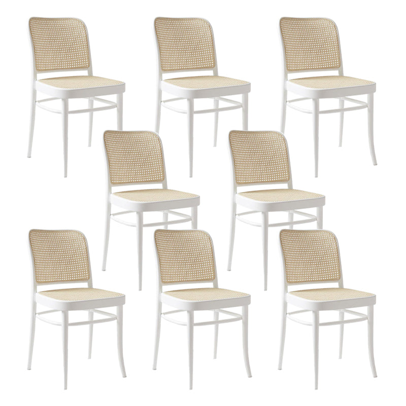 Modern Style Chair Solid Wood Open Back Dining Chair for Home White 8 Piece Set Clearhalo 'Dining Chairs' 'Dining Tables & Seating' 'dining_chair' 'furn' 'furn_dining_chair' 'Furniture' 'Kitchen & Dining Furniture' 6531096