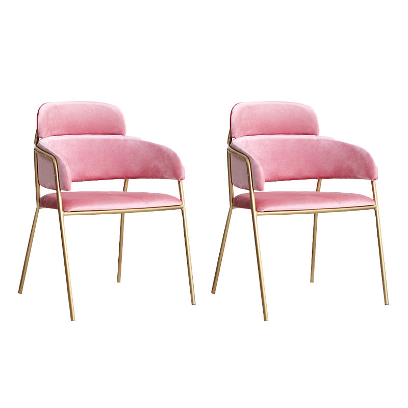 Home Kitchen Accent Chair Velvet Arm Upholstered Dining Chair