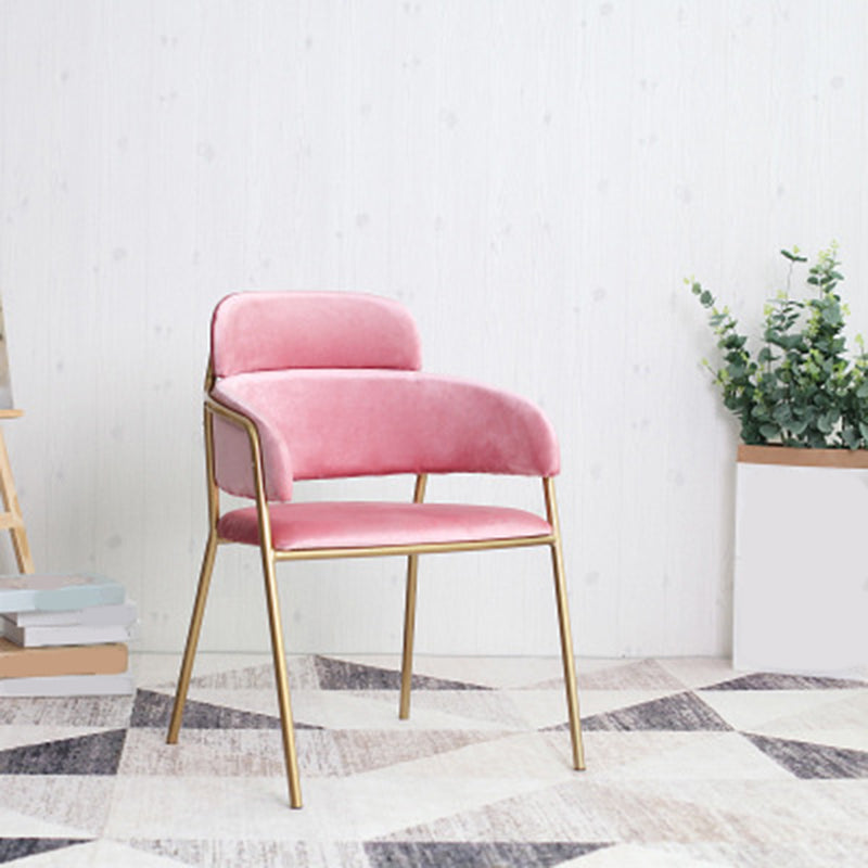 Home Kitchen Accent Chair Velvet Arm Upholstered Dining Chair