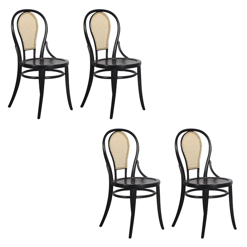 Modern Black Side Chair Solid Wood Dining Chair for Living Room 4 Piece Set Clearhalo 'Dining Chairs' 'Dining Tables & Seating' 'dining_chair' 'furn' 'furn_dining_chair' 'Furniture' 'Kitchen & Dining Furniture' 6531136