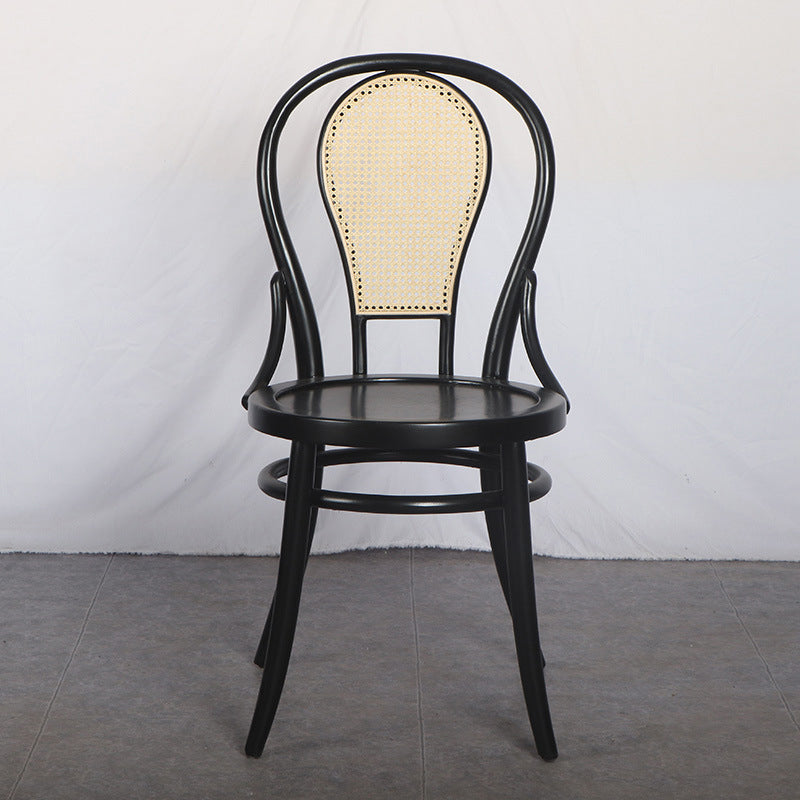 Modern Black Side Chair Solid Wood Dining Chair for Living Room Clearhalo 'Dining Chairs' 'Dining Tables & Seating' 'dining_chair' 'furn' 'furn_dining_chair' 'Furniture' 'Kitchen & Dining Furniture' 6531137