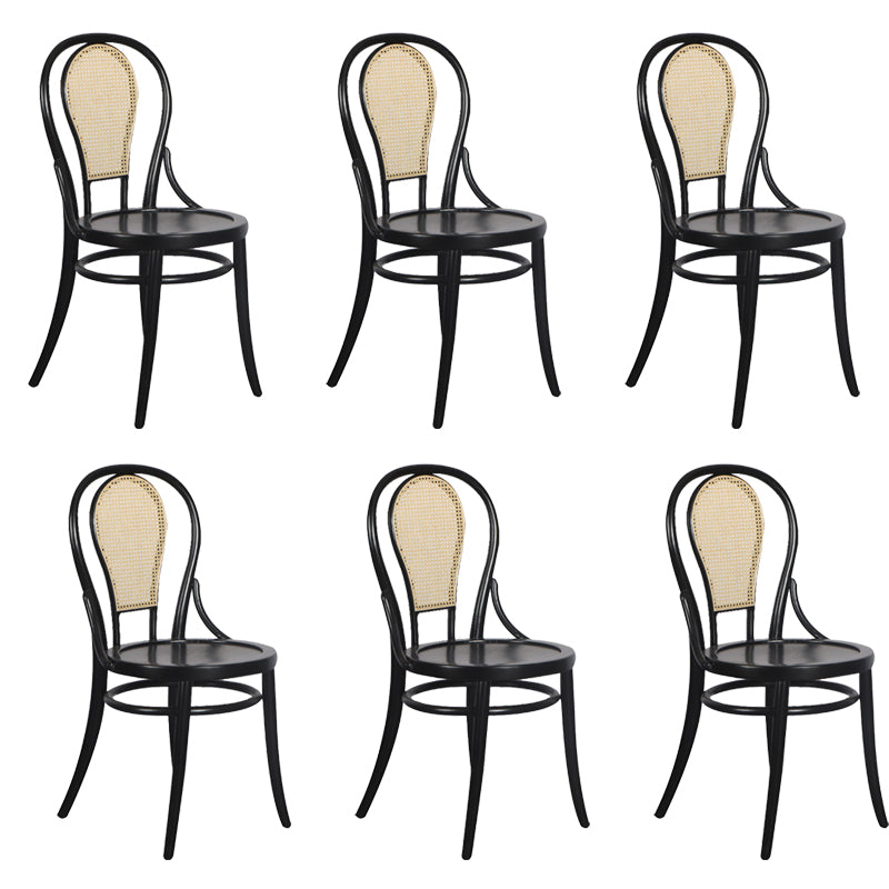 Modern Black Side Chair Solid Wood Dining Chair for Living Room 6 Piece Set Clearhalo 'Dining Chairs' 'Dining Tables & Seating' 'dining_chair' 'furn' 'furn_dining_chair' 'Furniture' 'Kitchen & Dining Furniture' 6531138