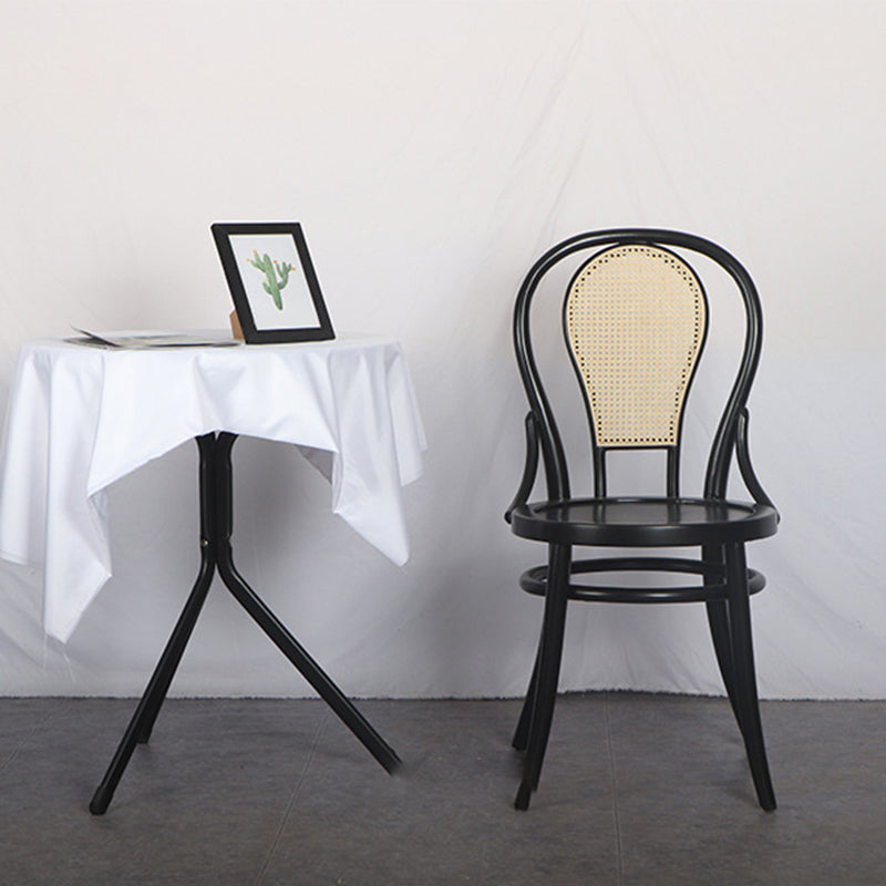 Modern Black Side Chair Solid Wood Dining Chair for Living Room Clearhalo 'Dining Chairs' 'Dining Tables & Seating' 'dining_chair' 'furn' 'furn_dining_chair' 'Furniture' 'Kitchen & Dining Furniture' 6531139