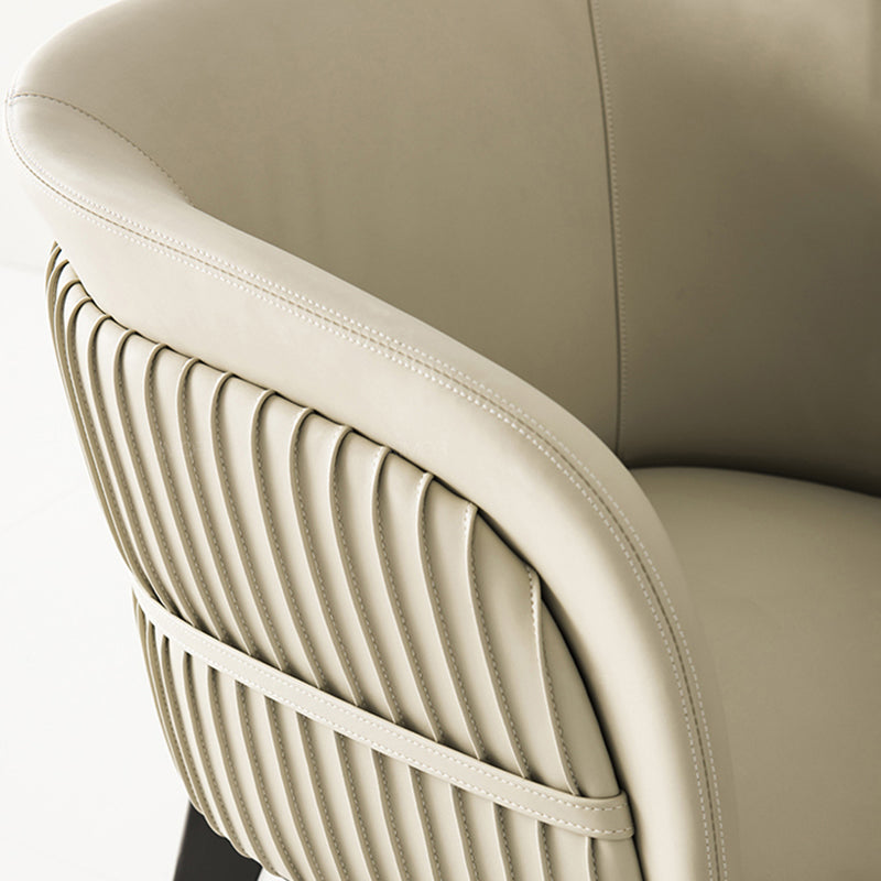 パーソンズアームチェア革製の木製ベースダイニングチェアダイニングルーム