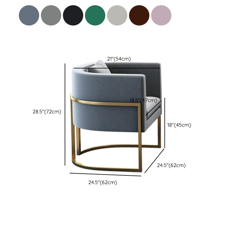 Parsons Arm Chair Leather Indoor Dining Chair with Gold Frame Clearhalo 'Dining Chairs' 'Dining Tables & Seating' 'dining_chair' 'furn' 'furn_dining_chair' 'Furniture' 'Kitchen & Dining Furniture' 6531282