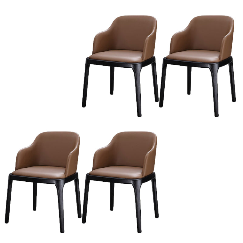 Industrial Kitchen Home Dining Chair Upholstered Dining Chair With Arms 4 Piece Set Clearhalo 'Dining Chairs' 'Dining Tables & Seating' 'dining_chair' 'furn' 'furn_dining_chair' 'Furniture' 'Kitchen & Dining Furniture' 6531285