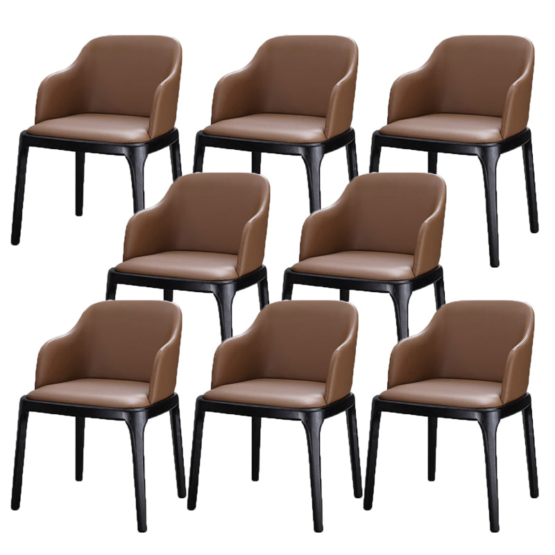 Industrial Kitchen Home Dining Chair Upholstered Dining Chair With Arms 8 Piece Set Clearhalo 'Dining Chairs' 'Dining Tables & Seating' 'dining_chair' 'furn' 'furn_dining_chair' 'Furniture' 'Kitchen & Dining Furniture' 6531289