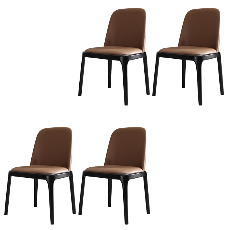 Industrial Kitchen Home Dining Chair Upholstered Dining Chair Armless 4 Piece Set Clearhalo 'Dining Chairs' 'Dining Tables & Seating' 'dining_chair' 'furn' 'furn_dining_chair' 'Furniture' 'Kitchen & Dining Furniture' 6531293