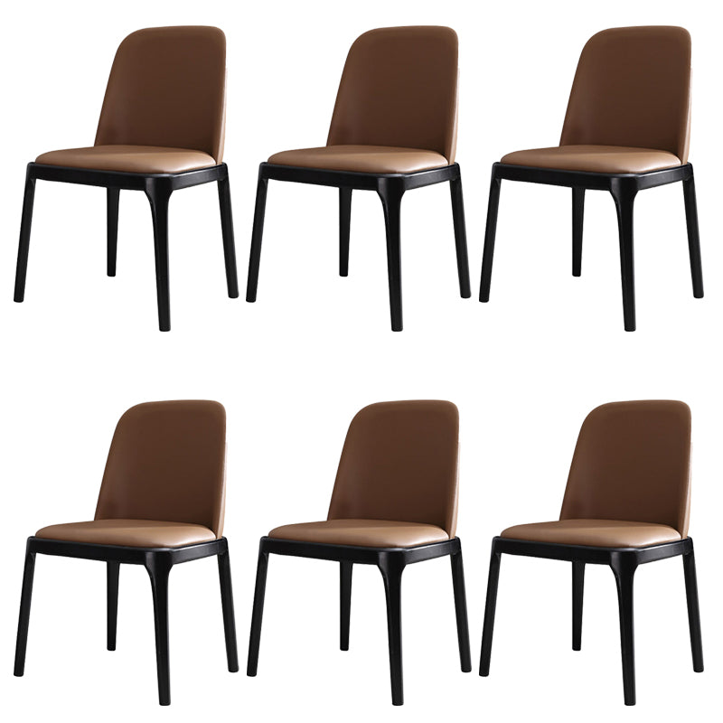 Industrial Kitchen Home Dining Chair Upholstered Dining Chair Armless 6 Piece Set Clearhalo 'Dining Chairs' 'Dining Tables & Seating' 'dining_chair' 'furn' 'furn_dining_chair' 'Furniture' 'Kitchen & Dining Furniture' 6531296