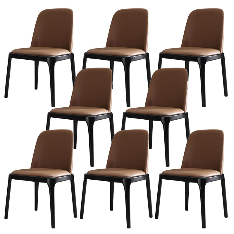 Industrial Kitchen Home Dining Chair Upholstered Dining Chair Armless 8 Piece Set Clearhalo 'Dining Chairs' 'Dining Tables & Seating' 'dining_chair' 'furn' 'furn_dining_chair' 'Furniture' 'Kitchen & Dining Furniture' 6531297