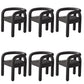 Modern Style Arm Chair Fabric Dining Arm Chair for Living Room Black 6 Piece Set Clearhalo 'Dining Chairs' 'Dining Tables & Seating' 'dining_chair' 'furn' 'furn_dining_chair' 'Furniture' 'Kitchen & Dining Furniture' 6531305