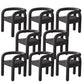 Modern Style Arm Chair Fabric Dining Arm Chair for Living Room Black 8 Piece Set Clearhalo 'Dining Chairs' 'Dining Tables & Seating' 'dining_chair' 'furn' 'furn_dining_chair' 'Furniture' 'Kitchen & Dining Furniture' 6531307