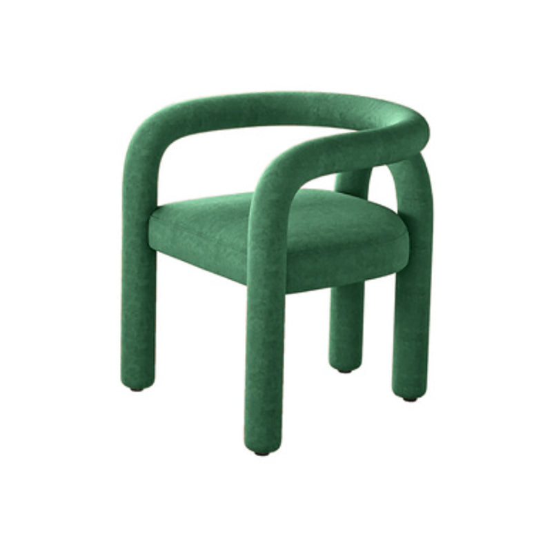 Modern Style Arm Chair Fabric Dining Arm Chair for Living Room Green 1 Piece Clearhalo 'Dining Chairs' 'Dining Tables & Seating' 'dining_chair' 'furn' 'furn_dining_chair' 'Furniture' 'Kitchen & Dining Furniture' 6531320