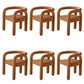 Modern Style Arm Chair Fabric Dining Arm Chair for Living Room Brown 6 Piece Set Clearhalo 'Dining Chairs' 'Dining Tables & Seating' 'dining_chair' 'furn' 'furn_dining_chair' 'Furniture' 'Kitchen & Dining Furniture' 6531321