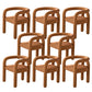 Modern Style Arm Chair Fabric Dining Arm Chair for Living Room Brown 8 Piece Set Clearhalo 'Dining Chairs' 'Dining Tables & Seating' 'dining_chair' 'furn' 'furn_dining_chair' 'Furniture' 'Kitchen & Dining Furniture' 6531323