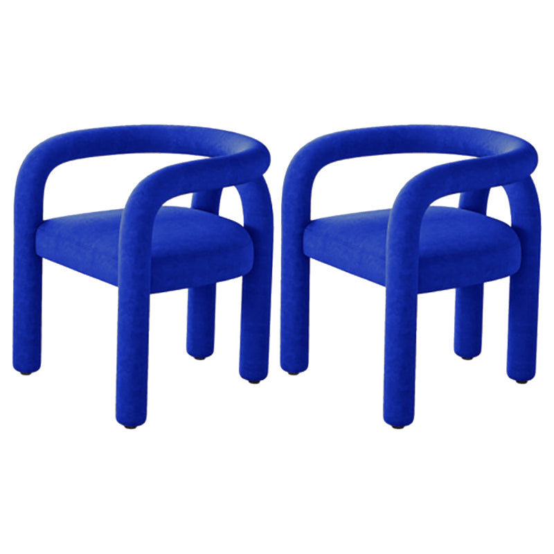 Modern Style Arm Chair Fabric Dining Arm Chair for Living Room Blue 2 Piece Set Clearhalo 'Dining Chairs' 'Dining Tables & Seating' 'dining_chair' 'furn' 'furn_dining_chair' 'Furniture' 'Kitchen & Dining Furniture' 6531324